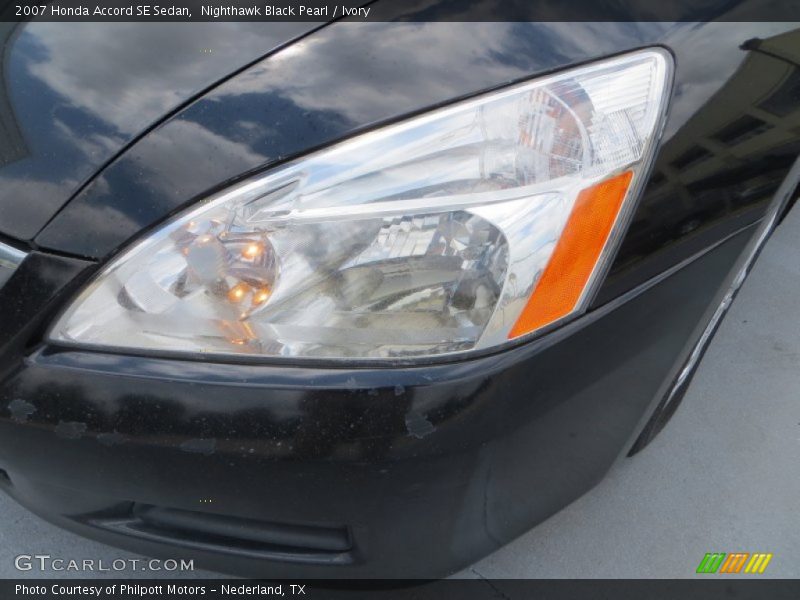 Nighthawk Black Pearl / Ivory 2007 Honda Accord SE Sedan