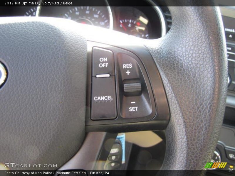 Spicy Red / Beige 2012 Kia Optima LX