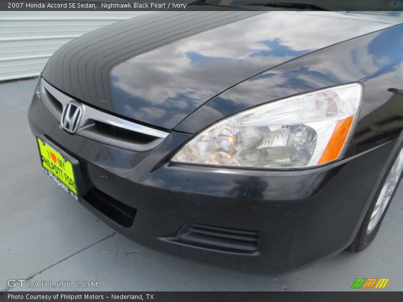 Nighthawk Black Pearl / Ivory 2007 Honda Accord SE Sedan