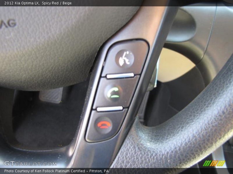 Spicy Red / Beige 2012 Kia Optima LX