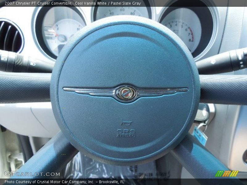 Cool Vanilla White / Pastel Slate Gray 2007 Chrysler PT Cruiser Convertible