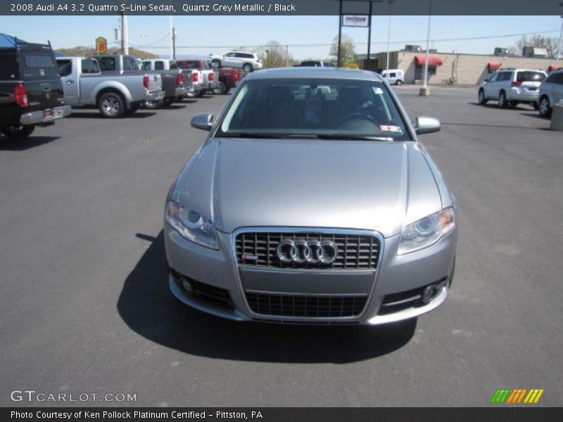 Quartz Grey Metallic / Black 2008 Audi A4 3.2 Quattro S-Line Sedan