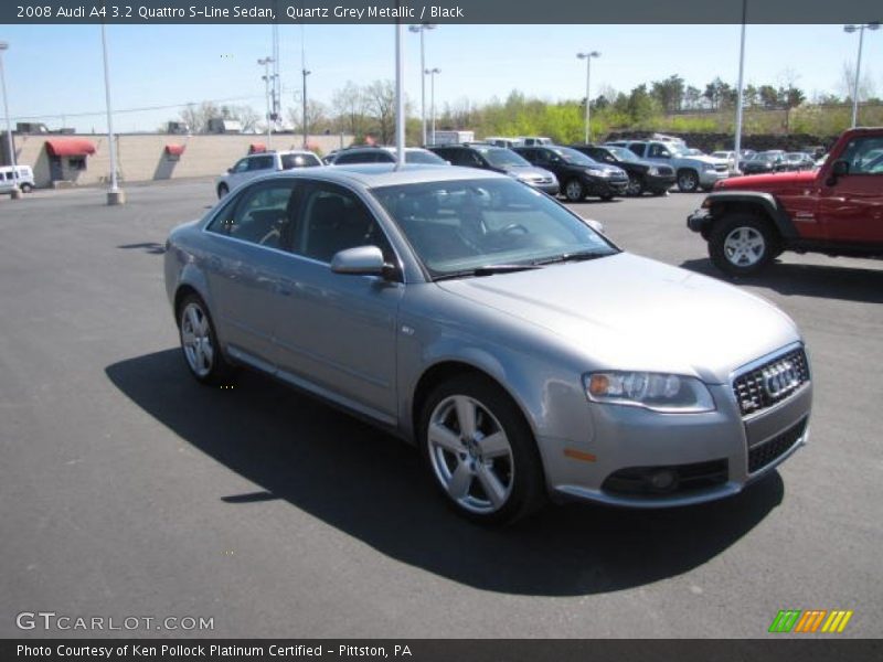 Quartz Grey Metallic / Black 2008 Audi A4 3.2 Quattro S-Line Sedan