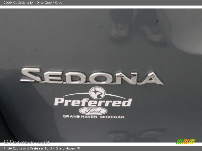 Olive Gray / Gray 2009 Kia Sedona LX