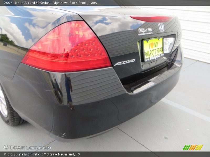 Nighthawk Black Pearl / Ivory 2007 Honda Accord SE Sedan
