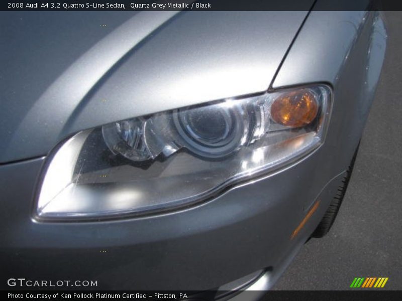 Quartz Grey Metallic / Black 2008 Audi A4 3.2 Quattro S-Line Sedan