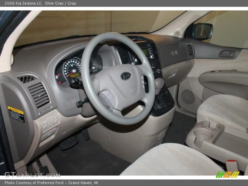 Olive Gray / Gray 2009 Kia Sedona LX