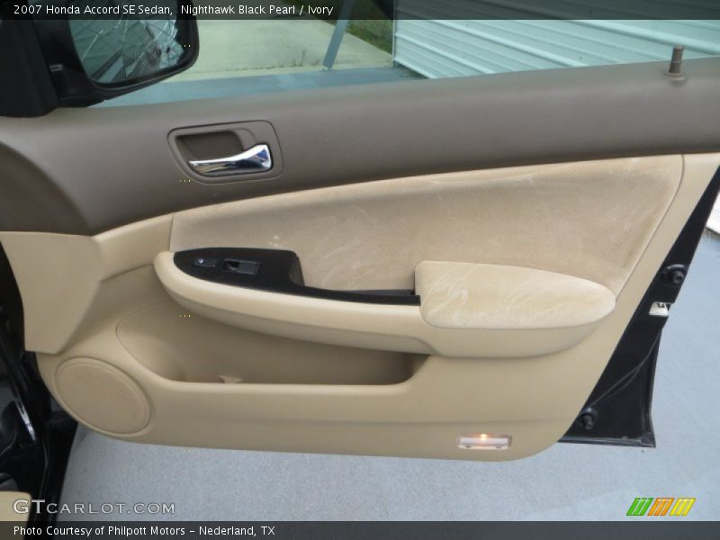 Nighthawk Black Pearl / Ivory 2007 Honda Accord SE Sedan