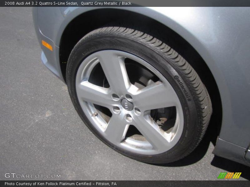 Quartz Grey Metallic / Black 2008 Audi A4 3.2 Quattro S-Line Sedan