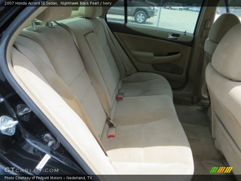 Nighthawk Black Pearl / Ivory 2007 Honda Accord SE Sedan