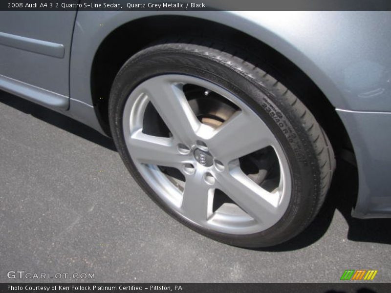 Quartz Grey Metallic / Black 2008 Audi A4 3.2 Quattro S-Line Sedan