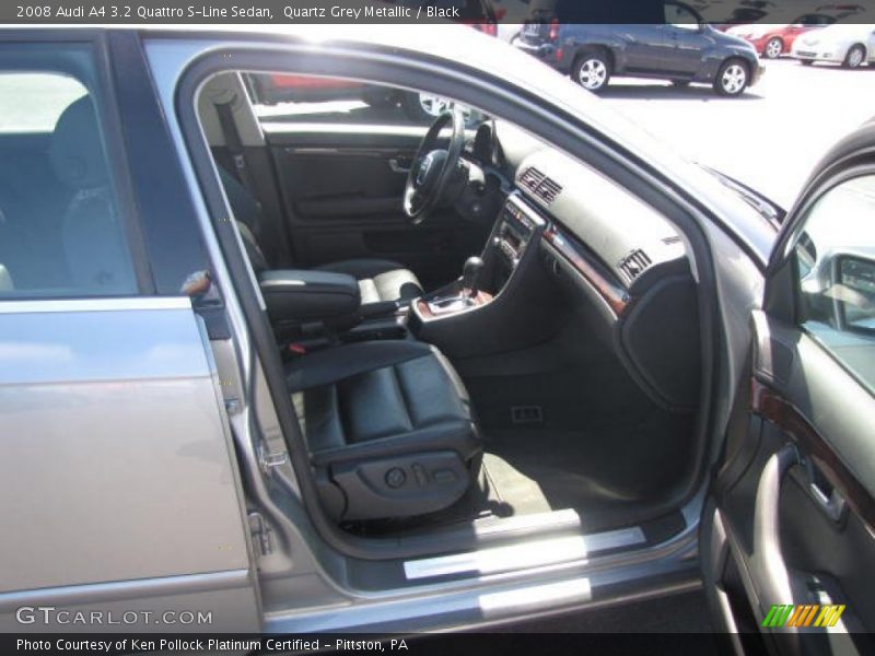 Quartz Grey Metallic / Black 2008 Audi A4 3.2 Quattro S-Line Sedan