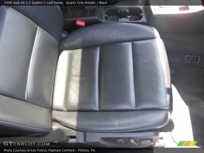 Quartz Grey Metallic / Black 2008 Audi A4 3.2 Quattro S-Line Sedan