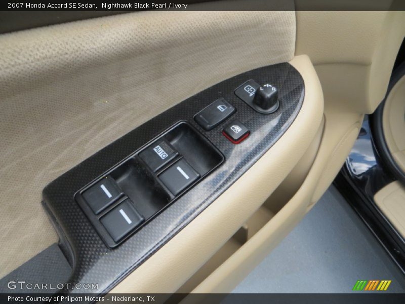 Nighthawk Black Pearl / Ivory 2007 Honda Accord SE Sedan