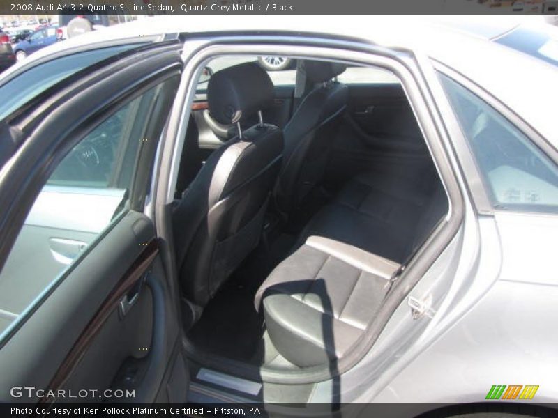 Quartz Grey Metallic / Black 2008 Audi A4 3.2 Quattro S-Line Sedan