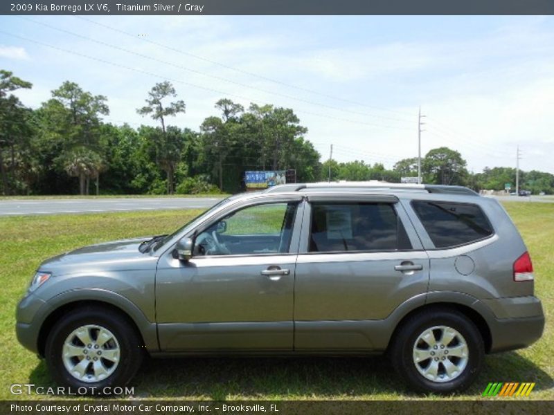 Titanium Silver / Gray 2009 Kia Borrego LX V6