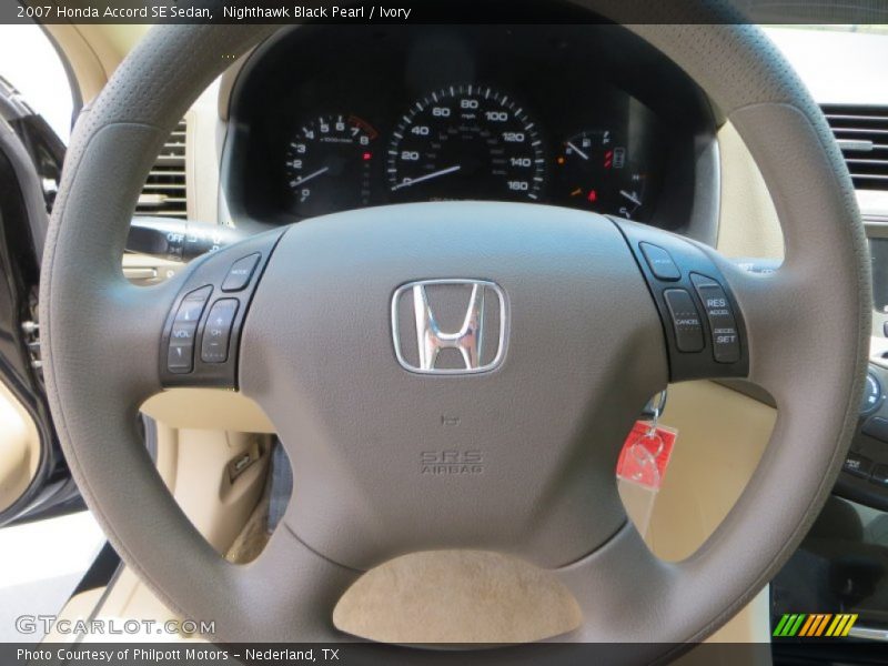 Nighthawk Black Pearl / Ivory 2007 Honda Accord SE Sedan