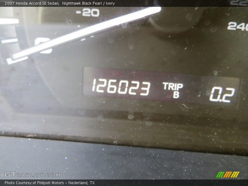 Nighthawk Black Pearl / Ivory 2007 Honda Accord SE Sedan