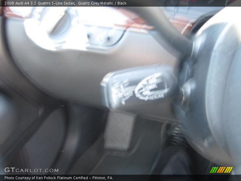 Quartz Grey Metallic / Black 2008 Audi A4 3.2 Quattro S-Line Sedan