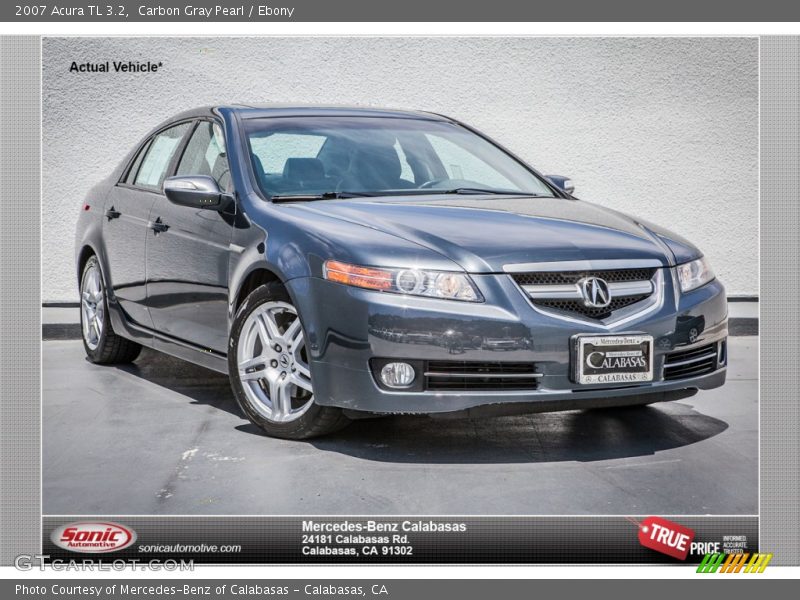 Carbon Gray Pearl / Ebony 2007 Acura TL 3.2