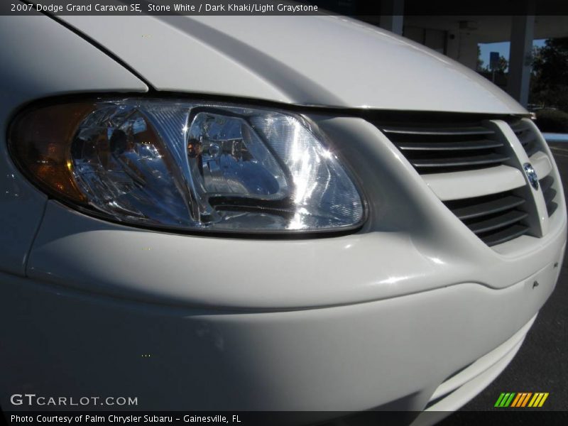 Stone White / Dark Khaki/Light Graystone 2007 Dodge Grand Caravan SE