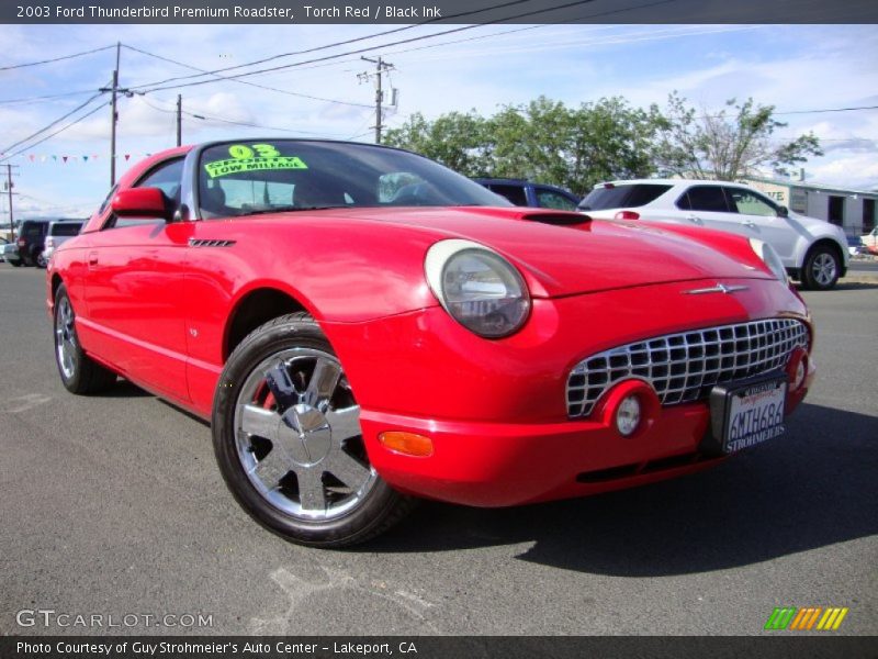 Torch Red / Black Ink 2003 Ford Thunderbird Premium Roadster