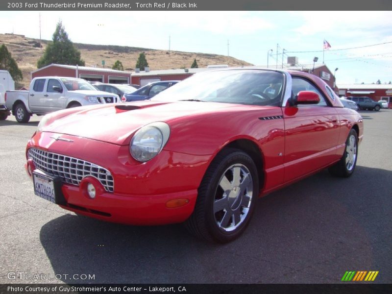 Torch Red / Black Ink 2003 Ford Thunderbird Premium Roadster