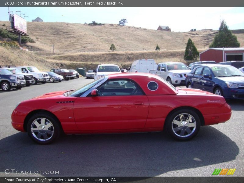 Torch Red / Black Ink 2003 Ford Thunderbird Premium Roadster