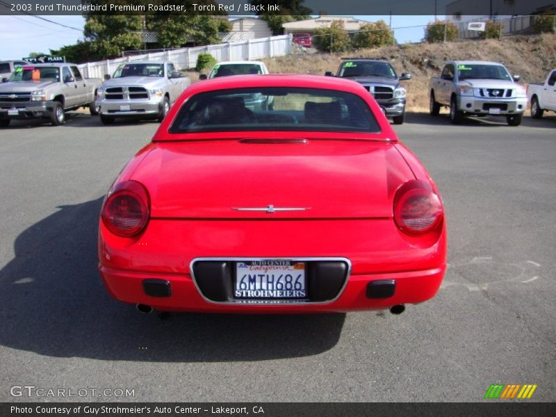 Torch Red / Black Ink 2003 Ford Thunderbird Premium Roadster