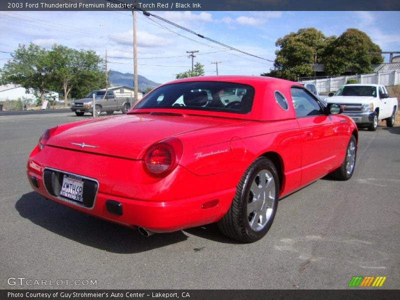 Torch Red / Black Ink 2003 Ford Thunderbird Premium Roadster
