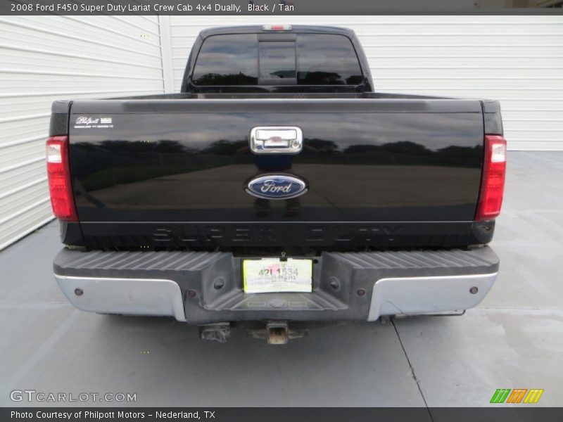 Black / Tan 2008 Ford F450 Super Duty Lariat Crew Cab 4x4 Dually