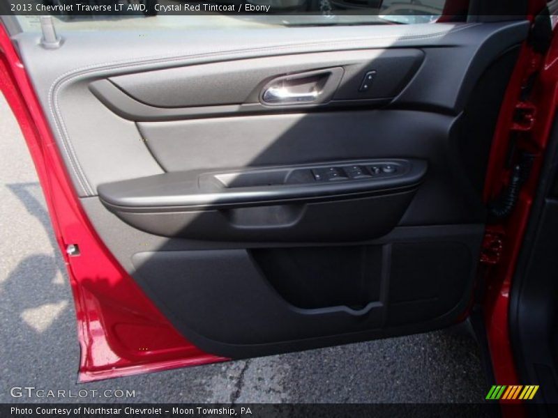 Crystal Red Tintcoat / Ebony 2013 Chevrolet Traverse LT AWD