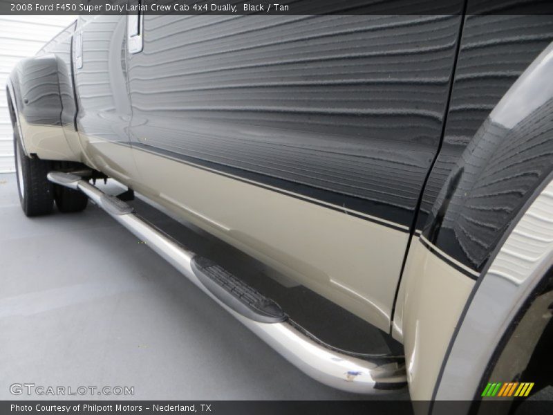 Black / Tan 2008 Ford F450 Super Duty Lariat Crew Cab 4x4 Dually