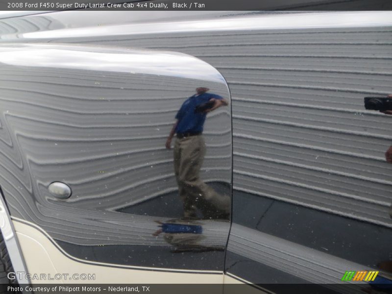Black / Tan 2008 Ford F450 Super Duty Lariat Crew Cab 4x4 Dually