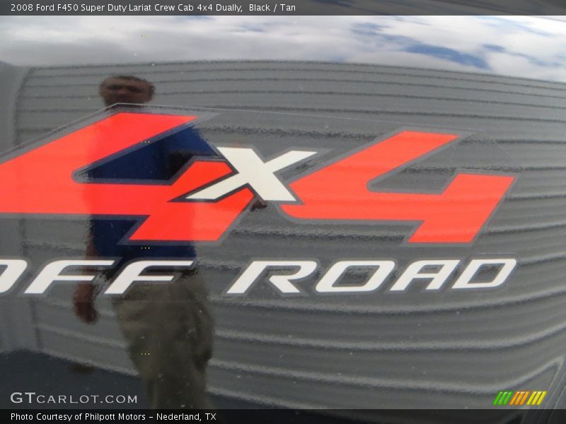 Black / Tan 2008 Ford F450 Super Duty Lariat Crew Cab 4x4 Dually