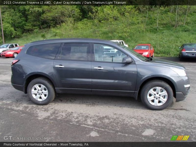 Cyber Gray Metallic / Dark Titanium/Light Titanium 2013 Chevrolet Traverse LS AWD