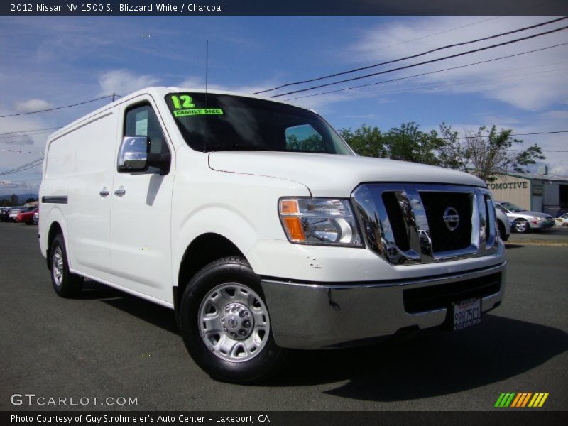 Blizzard White / Charcoal 2012 Nissan NV 1500 S