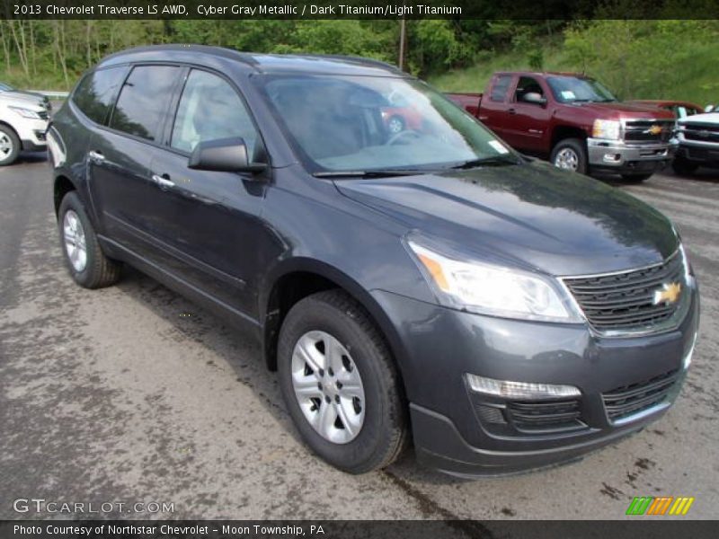 Cyber Gray Metallic / Dark Titanium/Light Titanium 2013 Chevrolet Traverse LS AWD