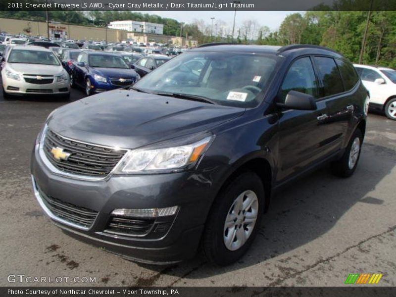 Cyber Gray Metallic / Dark Titanium/Light Titanium 2013 Chevrolet Traverse LS AWD