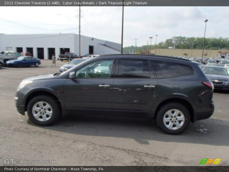 Cyber Gray Metallic / Dark Titanium/Light Titanium 2013 Chevrolet Traverse LS AWD