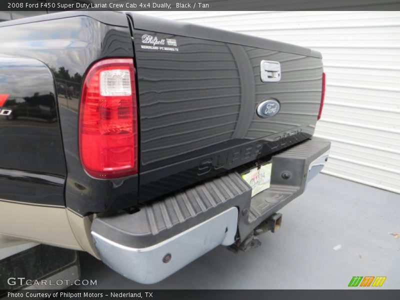 Black / Tan 2008 Ford F450 Super Duty Lariat Crew Cab 4x4 Dually