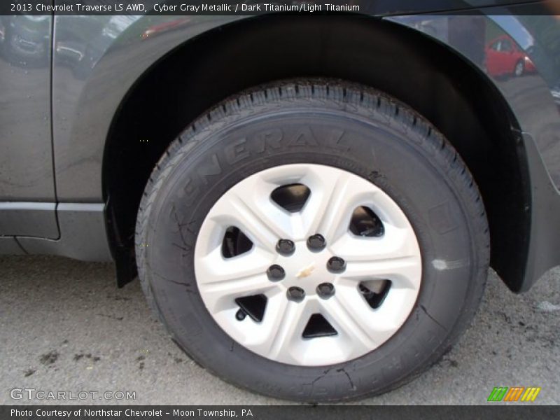 Cyber Gray Metallic / Dark Titanium/Light Titanium 2013 Chevrolet Traverse LS AWD