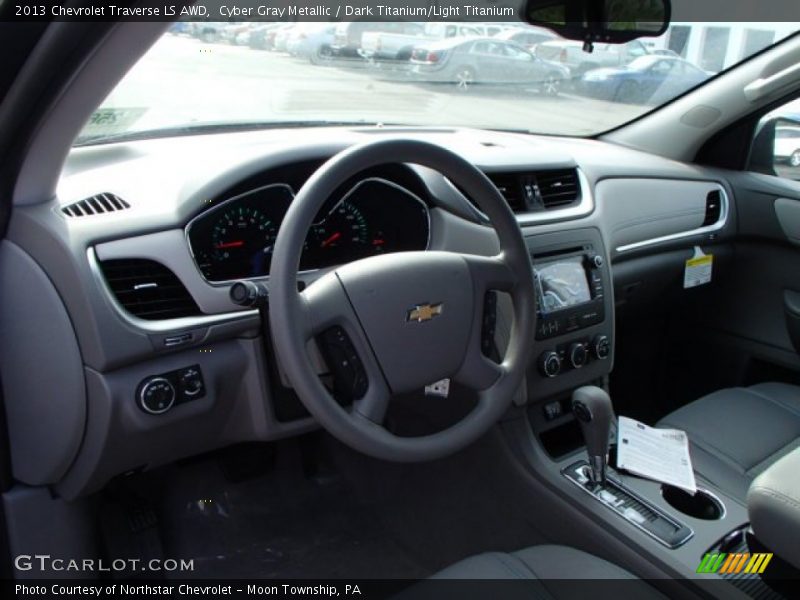Cyber Gray Metallic / Dark Titanium/Light Titanium 2013 Chevrolet Traverse LS AWD