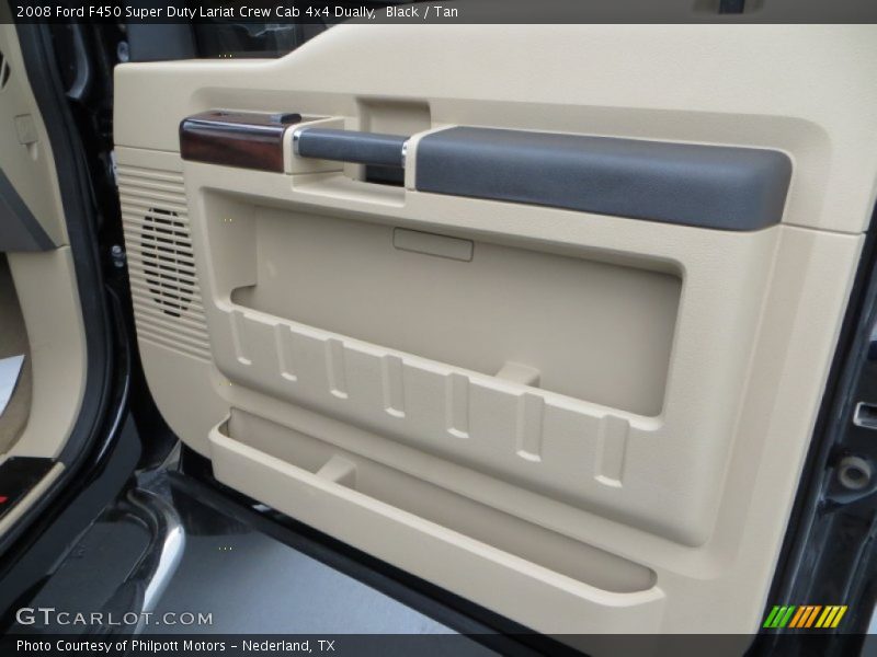 Black / Tan 2008 Ford F450 Super Duty Lariat Crew Cab 4x4 Dually