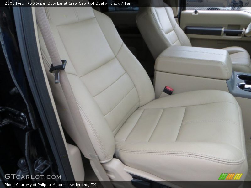 Black / Tan 2008 Ford F450 Super Duty Lariat Crew Cab 4x4 Dually