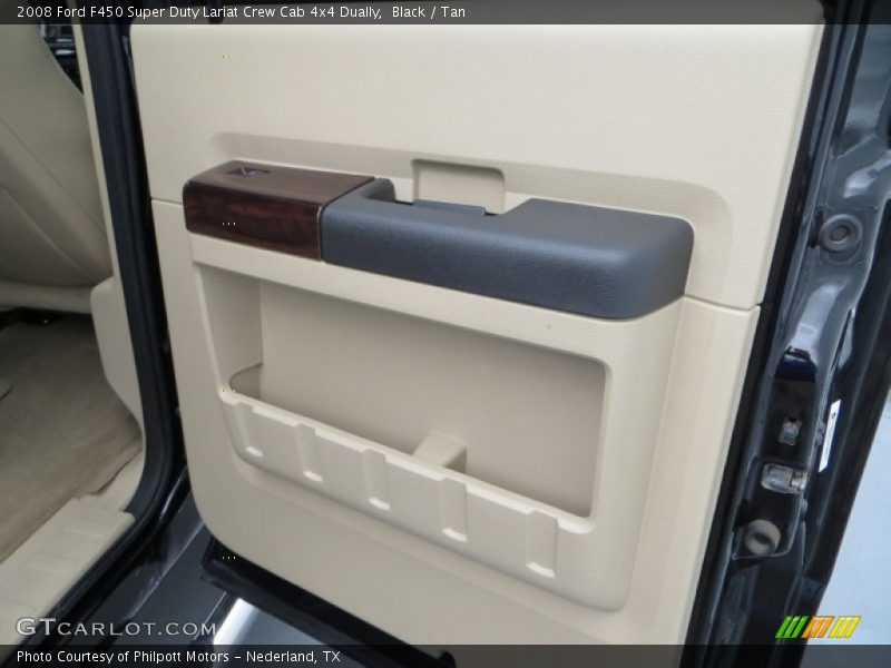 Black / Tan 2008 Ford F450 Super Duty Lariat Crew Cab 4x4 Dually