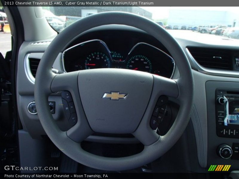 Cyber Gray Metallic / Dark Titanium/Light Titanium 2013 Chevrolet Traverse LS AWD