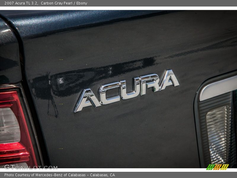 Carbon Gray Pearl / Ebony 2007 Acura TL 3.2