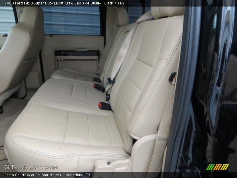 Black / Tan 2008 Ford F450 Super Duty Lariat Crew Cab 4x4 Dually