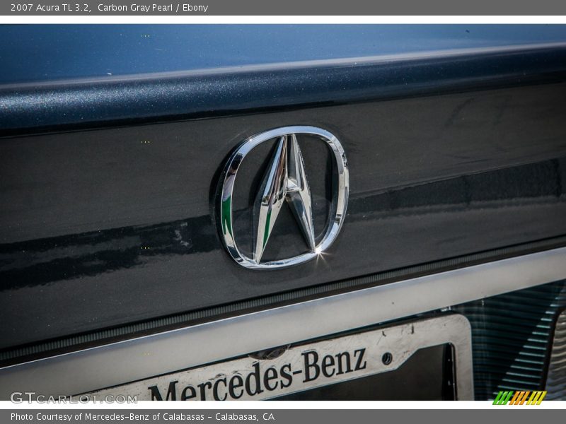 Carbon Gray Pearl / Ebony 2007 Acura TL 3.2